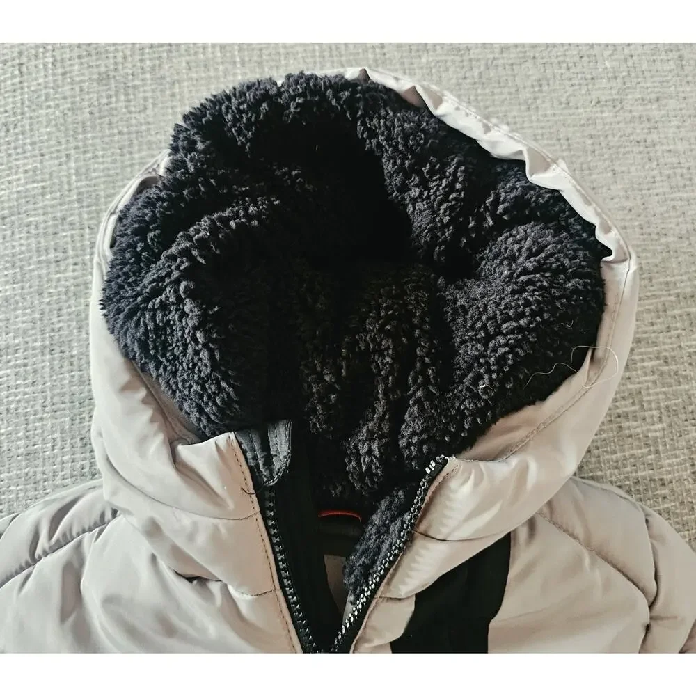 Reebok Toddler Puffer Jacket with Sherpa-Lined Hood Sz 12M NEW with TAGS